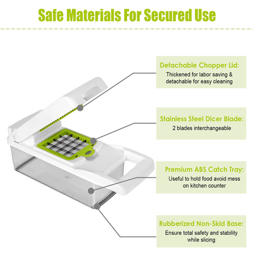 12-in-1 Vegetable Chopper & Slicer Set with Container
