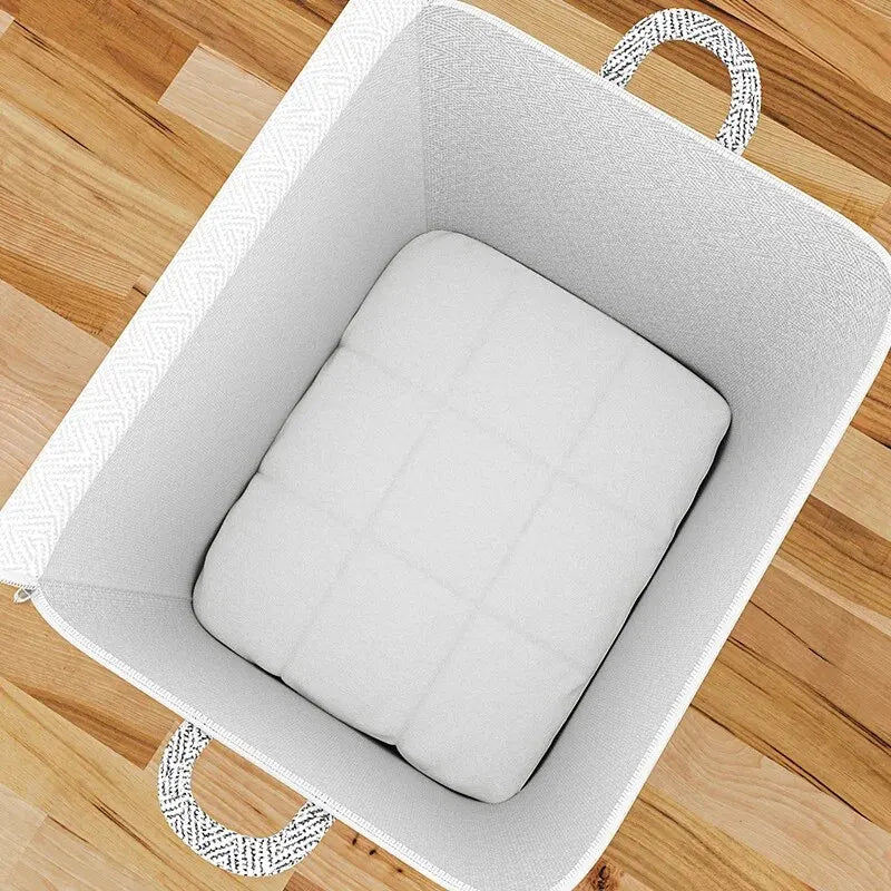 110L Large Capacity Storage Organizer — Foldable Non-Woven Fabric Box