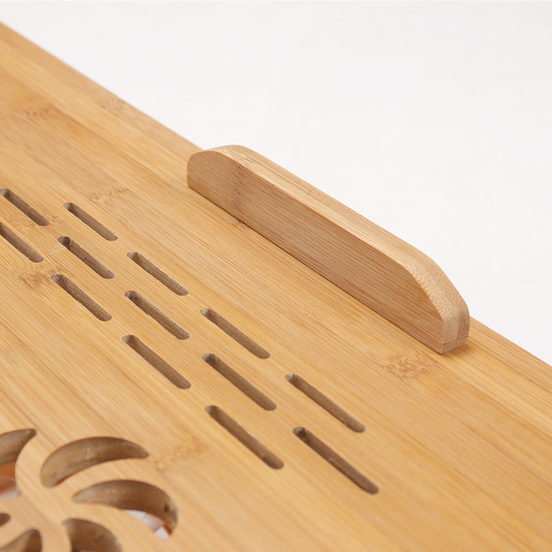 Folding Laptop Table with Tilting Top and Drawer - Large 72cm